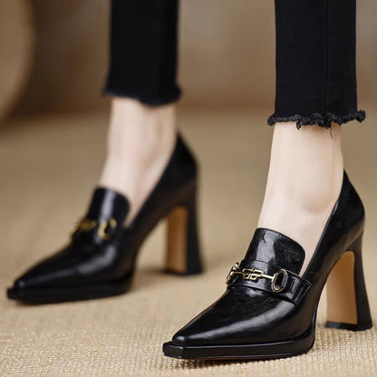 Orthopedic Balance Retro Chunky Heeled Professional Pumps