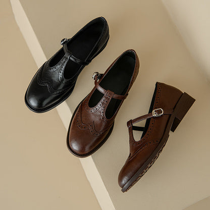 Orthopedic Balance Mary Jane Shoes - T-Strap Comfort