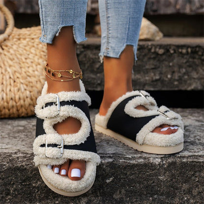Orthopedic Balance Thick Wool Winter Slippers - Unique Comfort