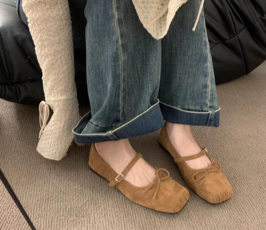 Orthopedic Balance | Square Toe Mary Jane Mule Flats