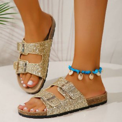 Orthopedic Balance Double Buckle Sandals - Summer Shine And Comfort