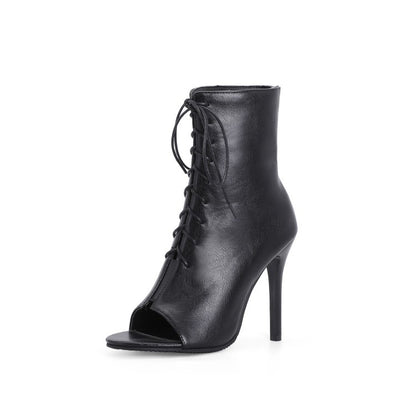 Valora | Women’s Orthopedic Peep Toe Stiletto Ankle Booties