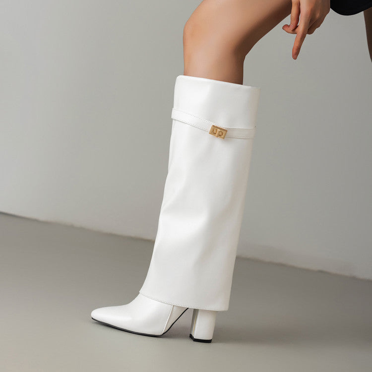 Orthopedic Balance Mid-Calf Boots - Pointed Toe & Buckles