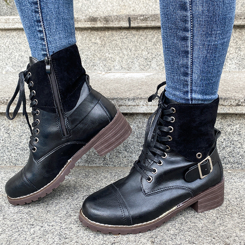 Mabyn | TrailCharm Orthopedic Lace-Up Ankle Boots