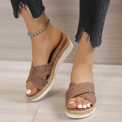 Orthopedic Balance Hemp Wedge Sandals - Summer Uniqueness