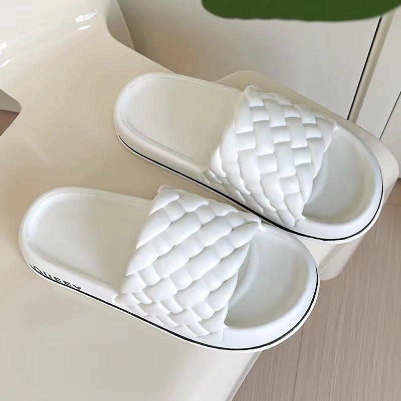 Orthopedic Balance Cloud Cushion Slides – Ultra-Soft Woven Comfort Slippers