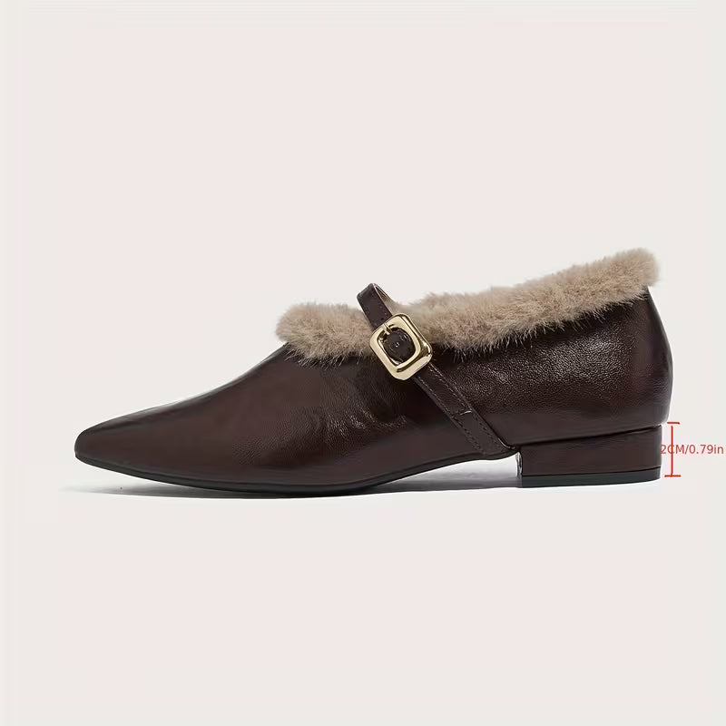 Orthopedic Balance Sheepskin Ankle Shoes - Supportive Strap