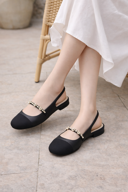 Orthopedic Balance Flat Shoes - Square Toe Elastic Band