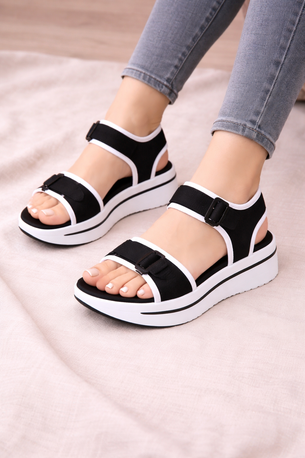 Orthopedic Balance Bandage Design Platform Sandals - Unique Summer