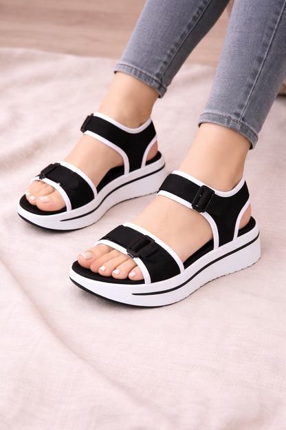 Orthopedic Balance Bandage Design Platform Sandals - Unique Summer