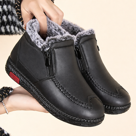 Amanda | Plush-Lined Winter Slip-Ons Boots