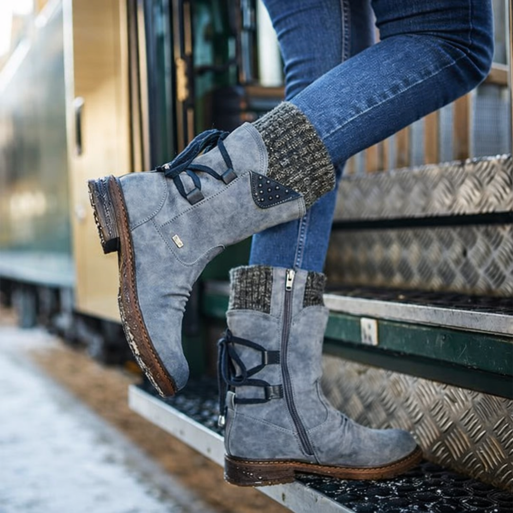 Mavis | Cozy Suede Cuff Orthopedic Winter Boots