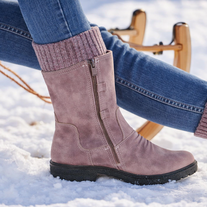 Mavis | Cozy Suede Cuff Orthopedic Winter Boots
