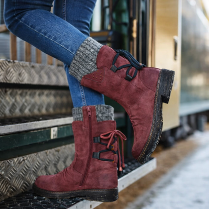 Mavis | Cozy Suede Cuff Orthopedic Winter Boots