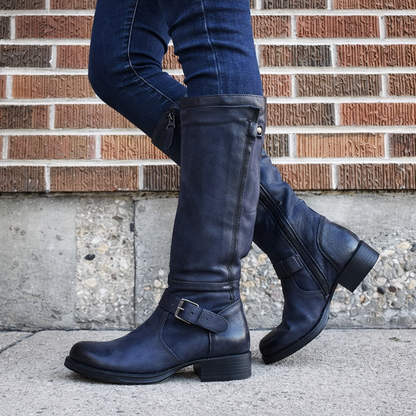 Orthopedic Balance High Leg Boot - Round Toe Low Heel