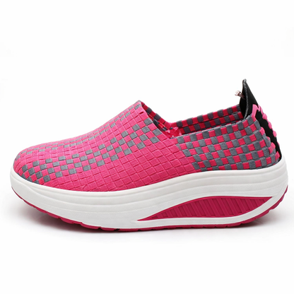 Orthopedic Balance Woven Rocking Shoes - Breathable Platform