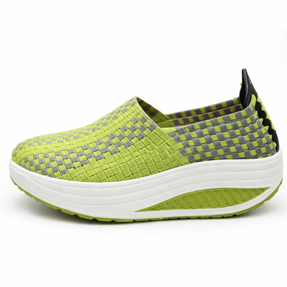Orthopedic Balance Woven Rocking Shoes - Breathable Platform