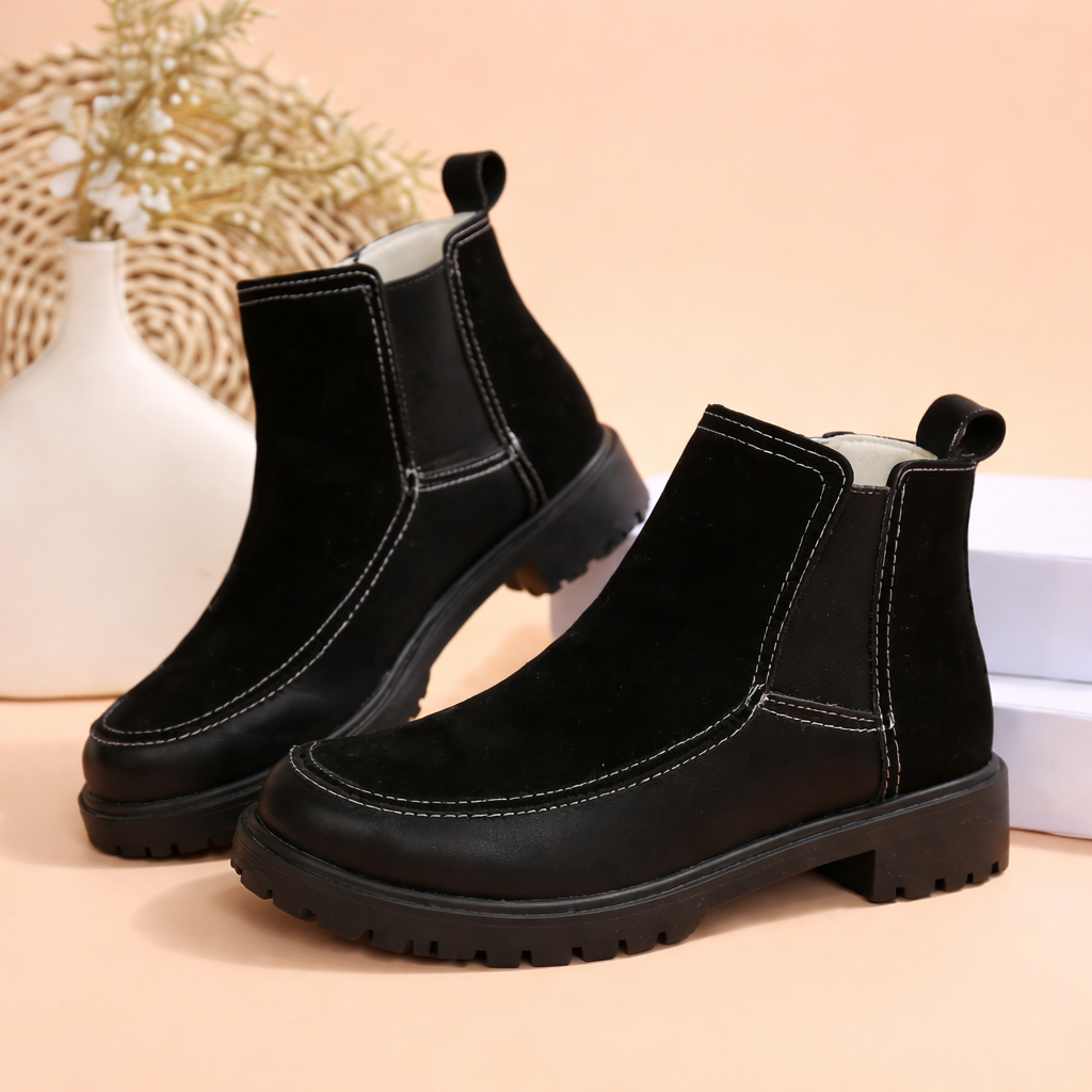 Orthopedic Balance Platform Ankle Boots - Supportive Comfort