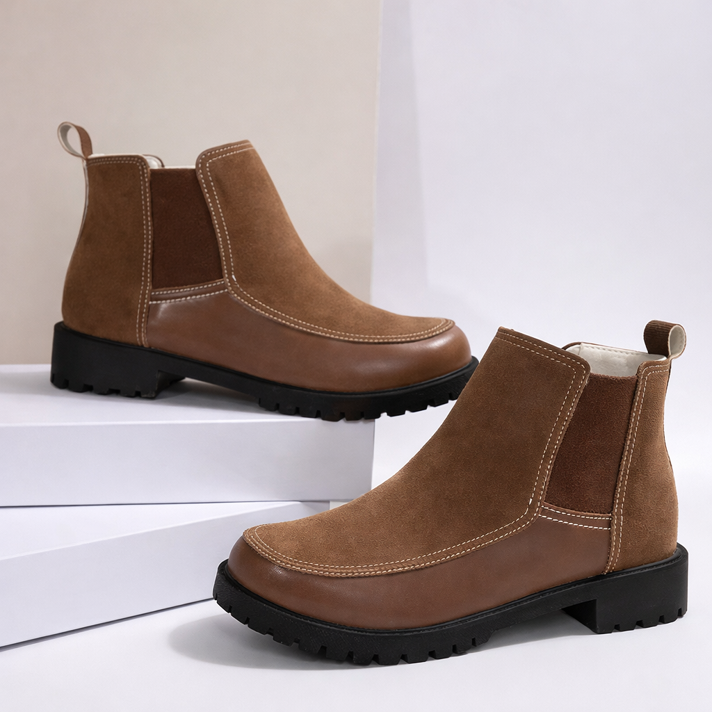 Orthopedic Balance Platform Ankle Boots - Supportive Comfort