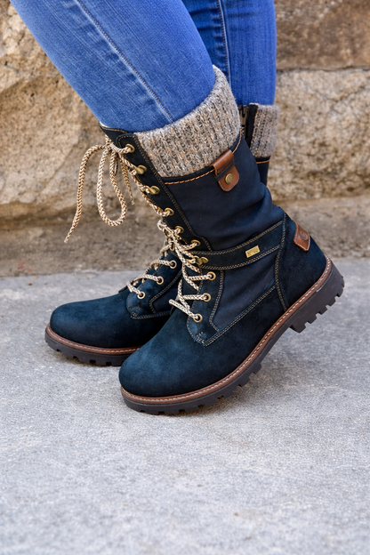 Orthopedic Balance Wool Boots - Low Heel, Side Zip Comfort