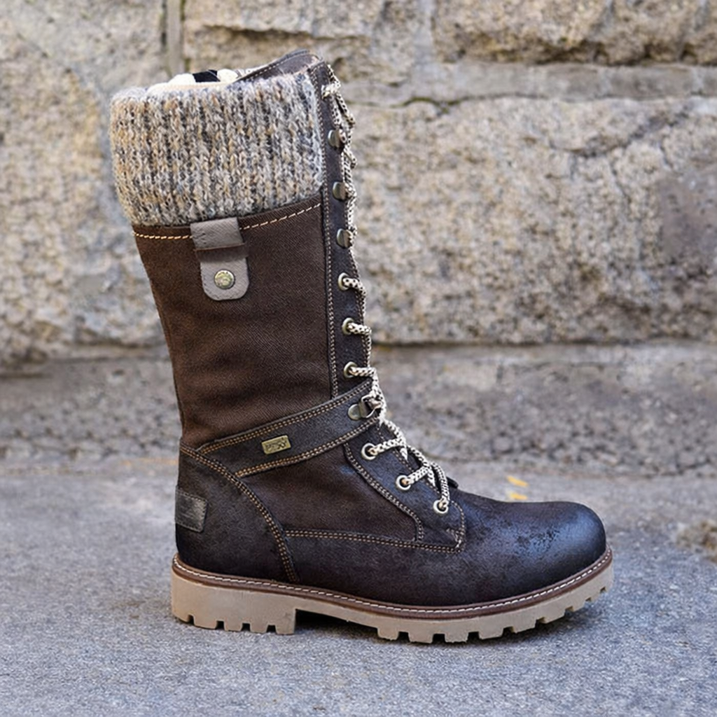 Orthopedic Balance Wool Boots - Low Heel, Side Zip Comfort