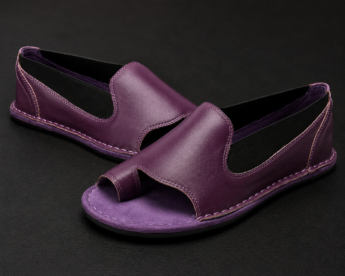 Priscilla | Women’s Orthopedic Peep Toe Comfort Flats