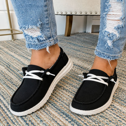 Orthopedic Balance Women's Lace-Up Flat Casual Shoes