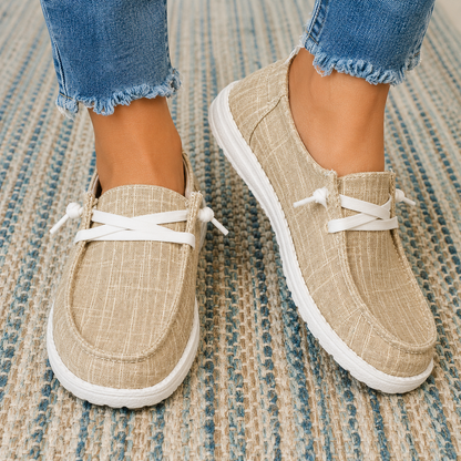 Orthopedic Balance Women's Lace-Up Flat Casual Shoes