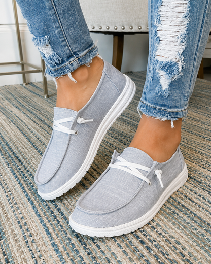 Orthopedic Balance Women's Lace-Up Flat Casual Shoes