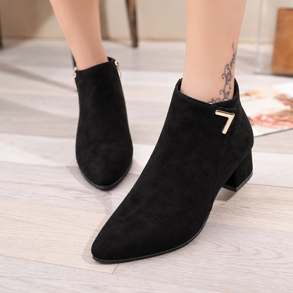 Elena | Orthopedic Pointed Toe Low Heel Chelsea Boots