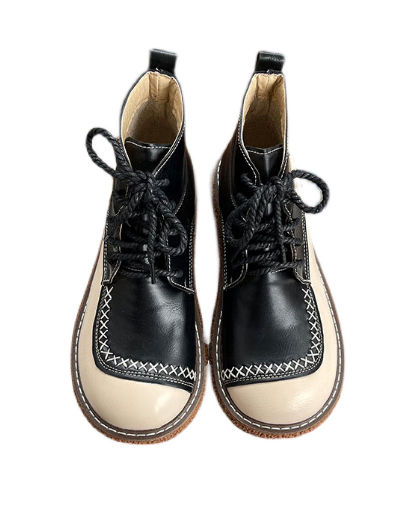 Mahalia | Women’s Orthopedic Casual Ankle Boots with Lace-Up Design