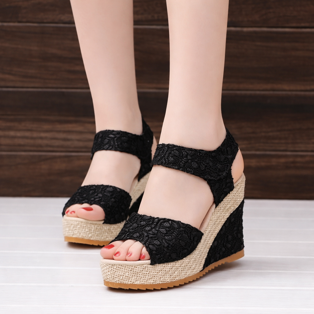 Orthopedic Balance Flat-Bottomed High-Heeled Sandals - Unique Elegance