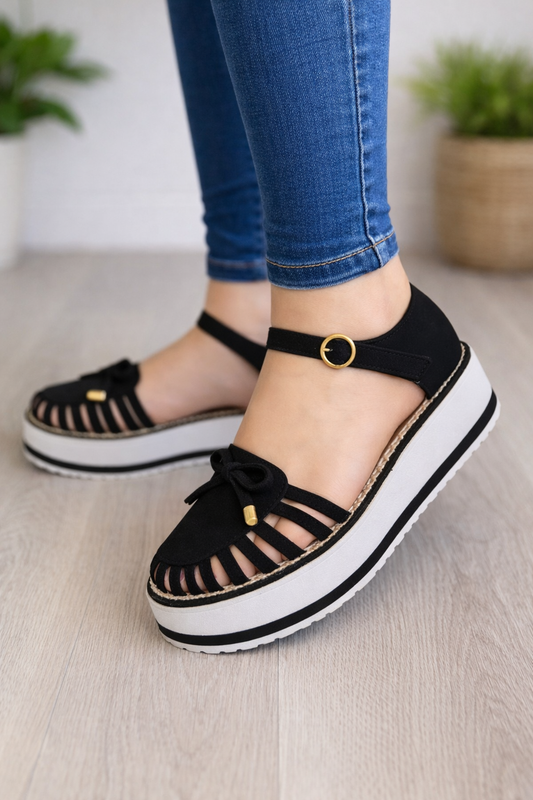 Orthopedic Balance Platform Sandals With A Single Buckle