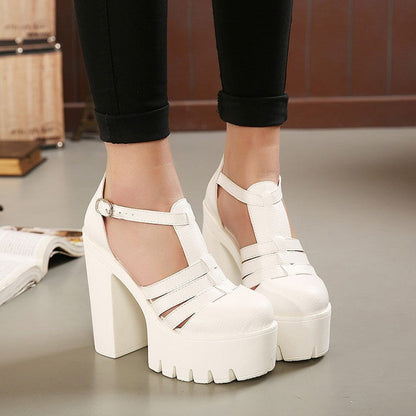 Gauri | Women’s Chunky Platform Block Heel Mary Jane Sandals