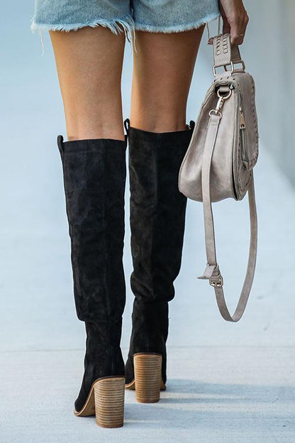 Lucy | Women’s Orthopedic Suede Knee-High Boots