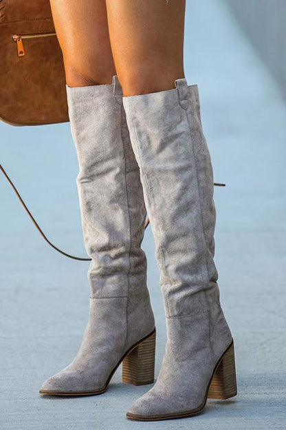 Lucy | Women’s Orthopedic Suede Knee-High Boots