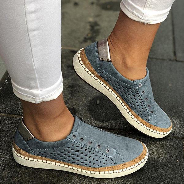 Fatima | Women’s Orthopedic Perforated Slip-On Casual Shoes