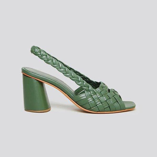 Juliet | Women’s Orthopedic Woven Slingback Block Heel Sandals