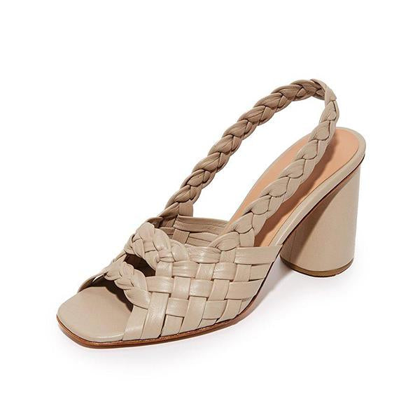 Juliet | Women’s Orthopedic Woven Slingback Block Heel Sandals