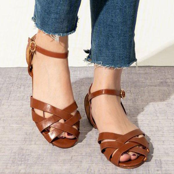 Elaine | Women’s Orthopedic Flat Sandals with Ankle Strap