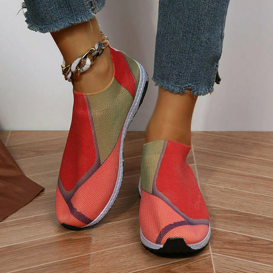 Celine | Slip-On Mesh Sneakers – Colorblock Lightweight Comfort