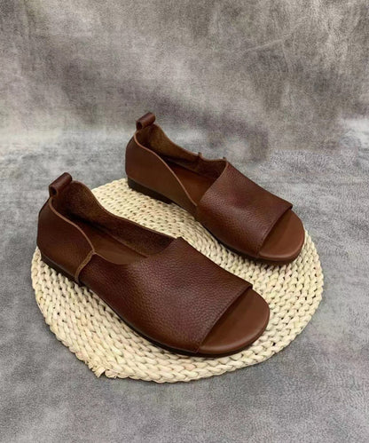 Juniper | Women’s Orthopedic Open-Toe Leather Flat Sandals