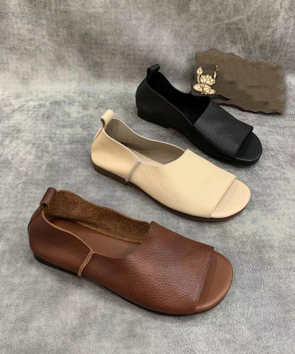 Juniper | Women’s Orthopedic Open-Toe Leather Flat Sandals