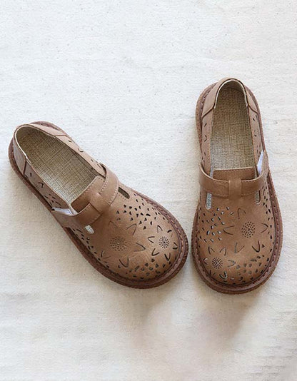 Juliana | Women’s Orthopedic Cutout Leather Comfort Shoes