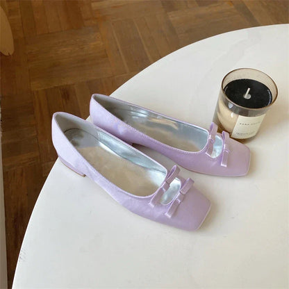 Elizabeth | Women’s Orthopedic Square Toe Flat Shoes with Buckle Detail