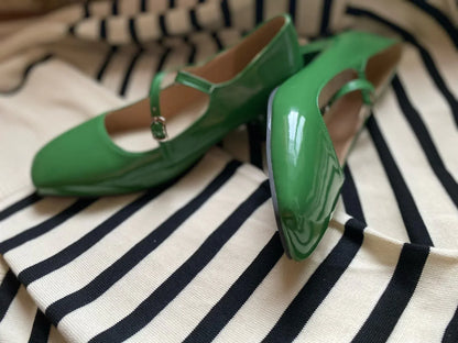 Eira | Women’s Orthopedic Patent Leather Mary Jane Block Heels