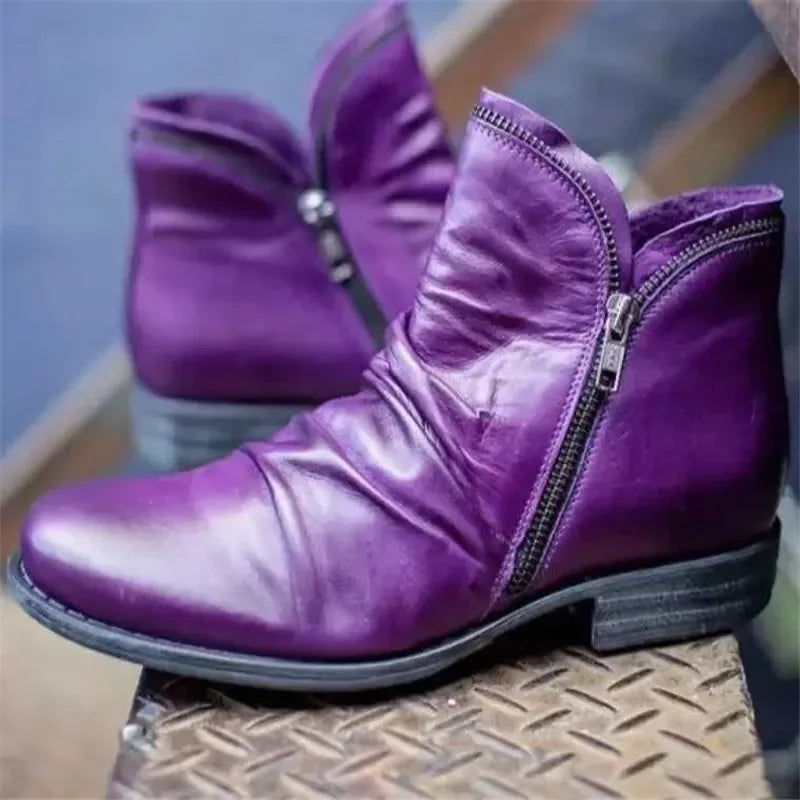 Hadleigh | Side-Zip Leather Ankle Boots