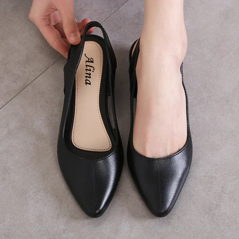 Callie | Slingback Low-Heel Pumps – Elegant Everyday Comfort