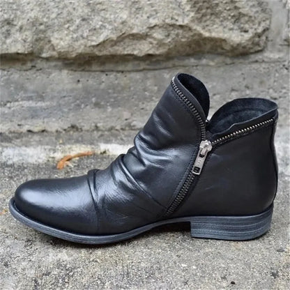 Hadleigh | Side-Zip Leather Ankle Boots