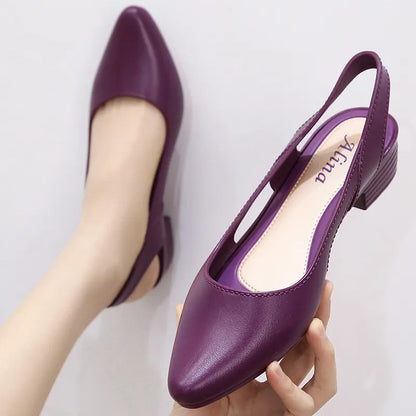 Callie | Slingback Low-Heel Pumps – Elegant Everyday Comfort